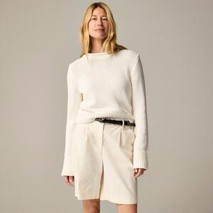 J.Crew Heritage Cotton Roll Neck Sweater Women Fisherman Preppy 90s Chunky in S